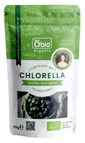 Chlorella tablete 500mg 250tb - 125g - OBio