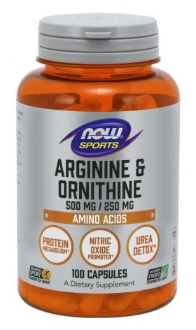 Arginină & Ornitină - NOW Foods