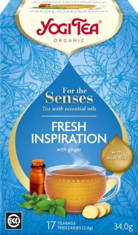 Ceai cu ulei esential, prospetime pura, for the senses, eco-bio, 17pl - Yogi Tea