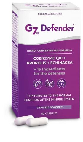 G7 defender cu coenzima Q10, propolis si echinacea, 60cps - Silicium Laboratories