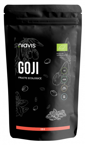 Fructe de goji ecologice, 125g, Niavis