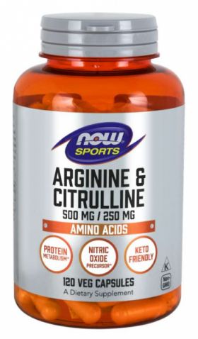 Now Arginine Citrulline 120 vcaps