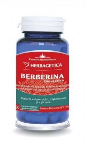 Berberina Bio-Activa, 60cps si 30cps - Herbagetica 30 capsule