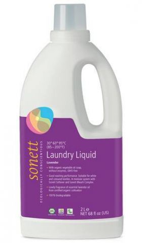 Detergent ecologic lichid pt. rufe albe si colorate cu lavanda 2L - Sonett