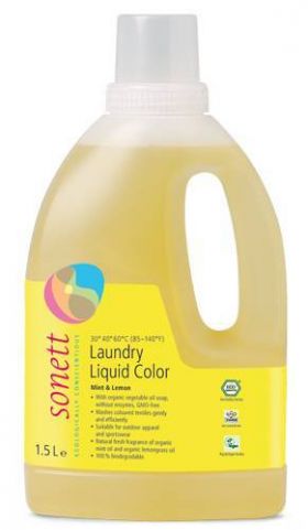 Detergent ecologic lichid pt. rufe colorate 1.5L - Sonett