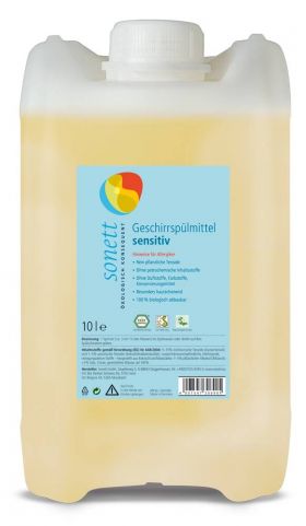 Detergent ecologic pt. spalat vase – sensitiv, 10L - Sonett