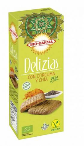 Biscuiti din ovaz cu turmeric si chia ECO-BIO 125g Bio Darma