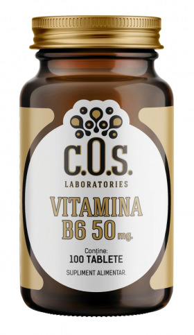 Vitamina B6 50mg, 100 tablete, COS Laboratories