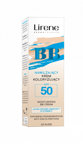 Crema BB hidratanta anti-depigmentare cu SPF50 02 Nude, 30ml, Lirene