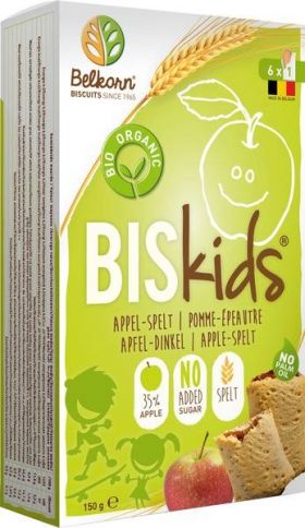 Biscuiti Biskids cu umplutura de mar pentru copii, fara zahar, eco-bio, 150g Belkorn