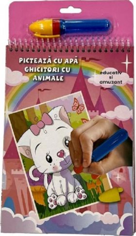 Picteaza cu apa - Ghicitori cu Animale | Happyschool