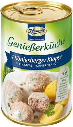 4 x chiftele din carne de porc in sos picant de capere, 400g - Keunecke