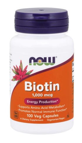 Biotină 1000 mcg - NOW Foods