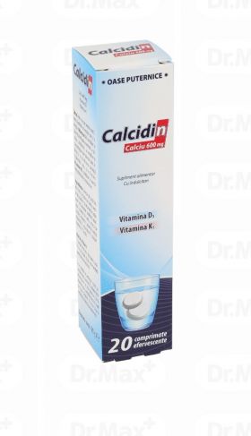 Calcidin 600 mg, 20 comprimate, Zdrovit