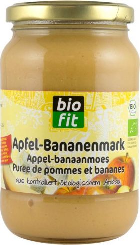 Piure de mere cu banane, eco-bio 360gr Bio Fit