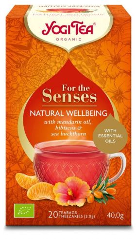 CEAI PENTRU SIMTURI, NATURAL WELLBEING, 20 plicuri, ECO-BIO, YOGI TEA