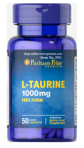 Puritan s Pride Taurine 1000 mg 50 caplets