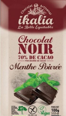 Ciocolata neagra cu menta Bio | Ikalia