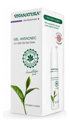 GEL ANTIACNEIC Cu ulei de tea tree 50ml - VIVA NATURA