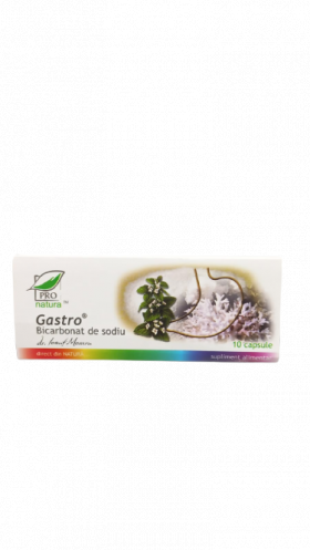 Gastro bicarbonat de sodiu, 10 capsule, Pro Natura