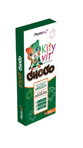 Kityvit Choco, 20 ursuleti masticabili, PharmA-Z