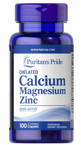 Puritan s Pride Chelated Calcium Magnesium Zinc 100 caps