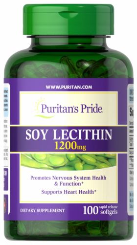 Puritan s Pride Soy Lecithin 1200 mg 100 softgels