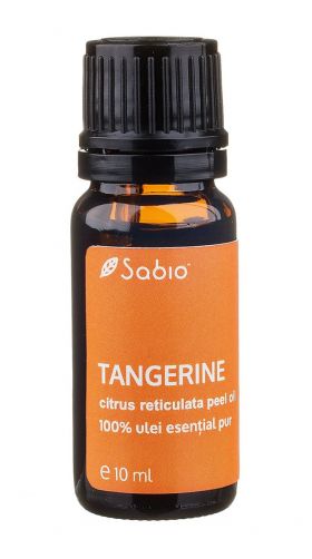 Ulei esential pur tangerine (citrus reticulata peel oil), 10ml, Sabio