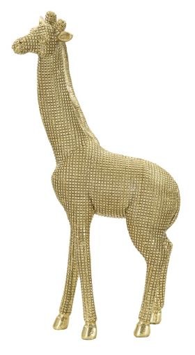 Decoratiune, Mauro Ferretti, Giraffe, 19.8 x 8 x 40 cm, polirasina, auriu