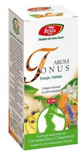 Arom Tonus F190, Colagen si Uleiuri Esentiale Pulbere 80g - Fares