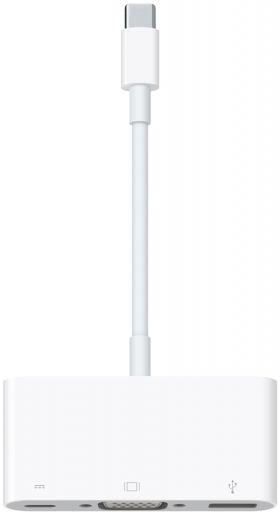 Apple 1x USB 3.1 tip C Male - 1x VGA Female - 1x USB 3.1 tip C Female - 1x USB 3.1 Female, alb