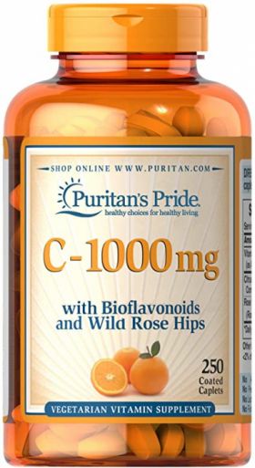 Puritan s Pride C-1000 with Bioflavonoids rose hips 250 caplets