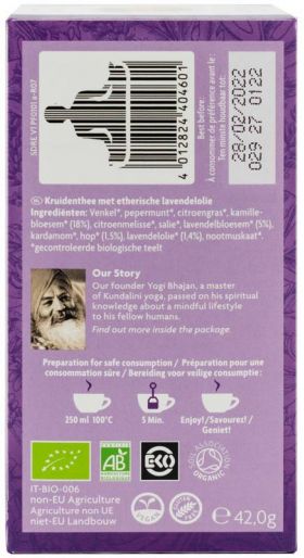 Ceai ECO-BIO pentru simturi, Noapte buna - 42g - Yogi Tea