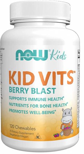 Now Kid Vits Berry Blast 120 chewables