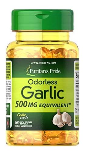 Puritan s Pride Odorless Garlic Extract 500 mg 100 softgel