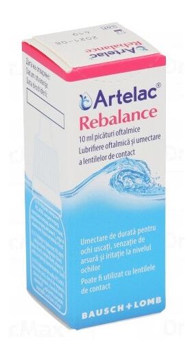 Artelac Rebalance picaturi oftalmice, Bausch&Lomb