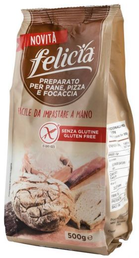 Amestec fara gluten pentru paine, pizza si focaccia, 500g Felicia