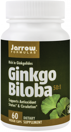 Ginkgo Biloba 60mg 60tb - Jarrow Formulas - Secom