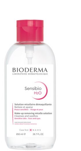 BIODERMA SENSIBIO H2O APA MICELARA CU POMPITA 850ML