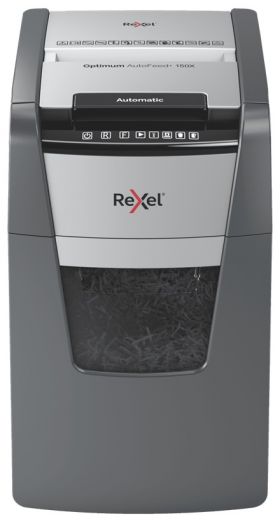 Distrugator Documente Automat Rexel Optimum 150x, P4, Cross-cut (confeti), 150 Coli, Cos 44l