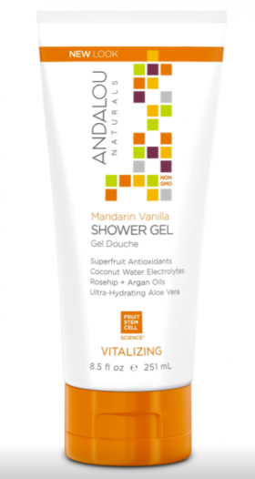 Gel de dus, Mandarin Vanilla Vitalizing Shower Gel, 251ml - Secom - Andalou