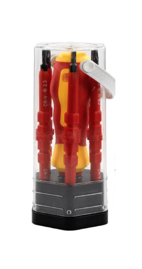 Set surubelnite electrician GALBEN-ROSU