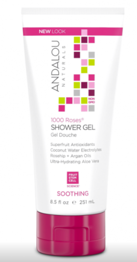 Gel de dus, 1000 Roses Soothing Shower Gel, 251ml - Secom - Andalou