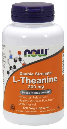 L-Theanine Double Strength 200 mg - NOW Foods