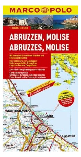 Abruzzo, Molise Marco Polo Map | Marco Polo