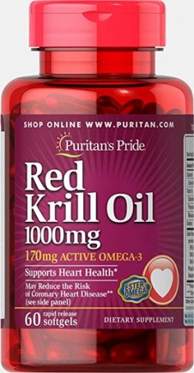 Puritan s Pride Red Krill Oil 1000 mg 60 softgels