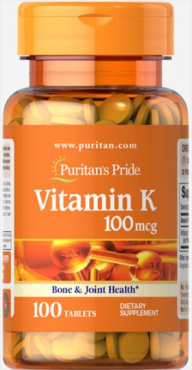 Puritan s Pride Vitamin K 100 mcg 100 tab