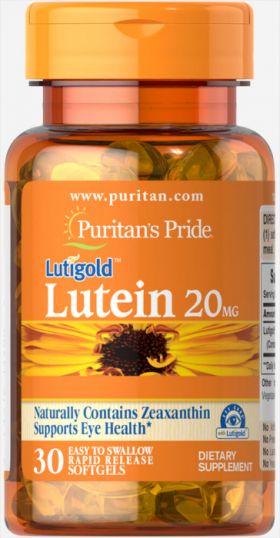Puritan s Pride Lutein 20 mg Zeaxanthin 30 softgels