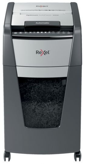 Distrugator Documente Automat Rexel Optimum 300x, P4, Cross-cut (confeti), 300 Coli, Cos 60l