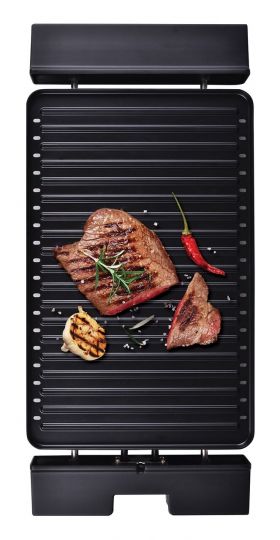 Grill electric, Heinner, 1800 W, 41x26 cm, negru